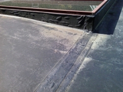 this seam had been repaired with Cover Tape, hundreds of air bubbles