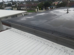 completed junction between the two roofs
